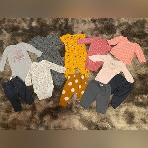 Baby girl fall clothes 3-6m